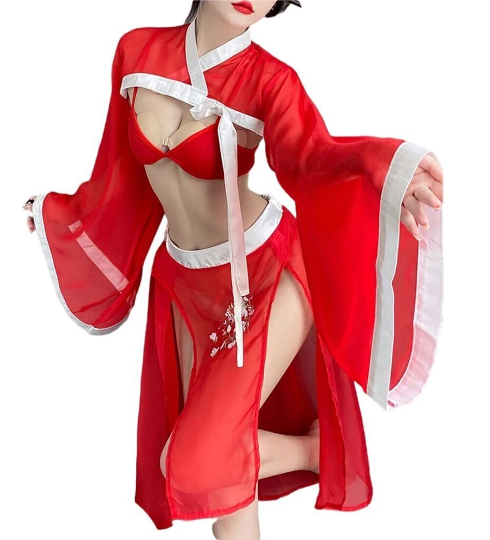 2461 Sexy Asian RolePlay Suit Cosplay Hanfu Cheongsam Dress Anime Lingerie